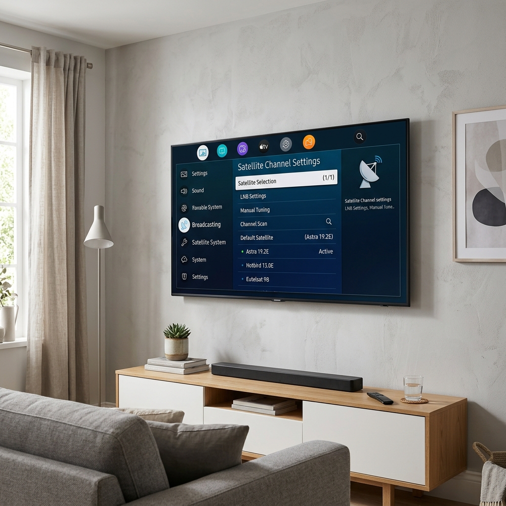 Samsung Smart TV Dahili Uydu Alıcısı Kanal Ayarlama ve Güncel Türksat 4A Frekans Yükleme Rehberi (2026)